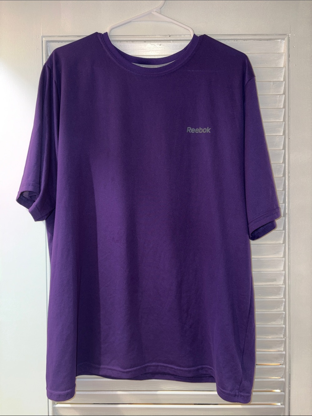 Reebok Men's Purple Short Sleeve Dri-fit T-shirt🔥